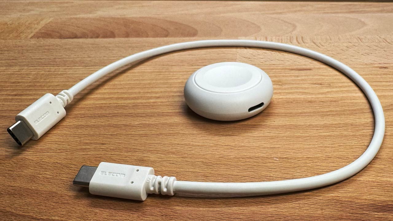 タイトル画像　ケーブル着脱式のApple Watch充電器「MPA-AWCDFCQWH」が高速充電にも対応で良い感じ